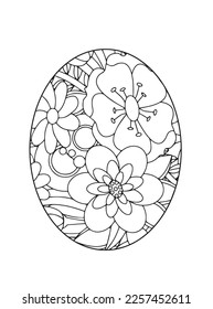 Easter egg mandala Coloring Pages