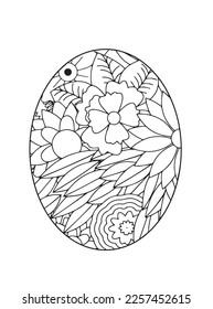 Easter egg mandala Coloring Pages