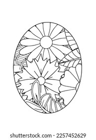 Easter egg mandala Coloring Pages
