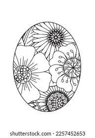 Easter egg mandala Coloring Pages