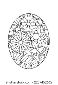 Easter egg mandala Coloring Pages