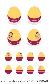 Easter Egg Mary Magdalene Isometric Spinning Animation Frame