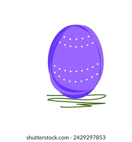 easter egg in minimalistic drawing