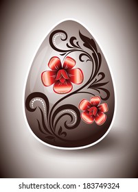 Easter Egg Modern Illustration.