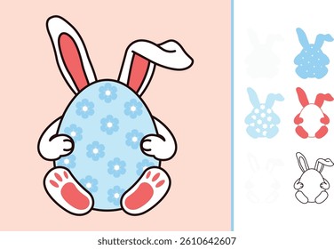 Easter Egg multilayered 3d paper craft design for crafting