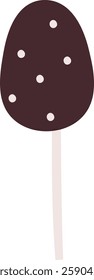 Easter Egg On Stick Vector Illustration