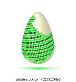 Easter egg on a white background. Egg vector. Egg for design