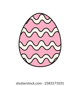 easter egg on white background