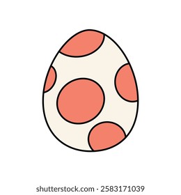 easter egg on white background