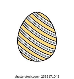 easter egg on white background