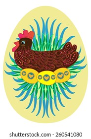 Easter Egg on a white background