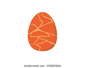 Easter Egg Orange Vector Illustration