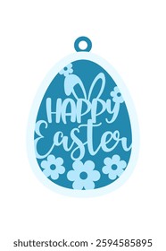 Easter egg ornament. Easter Laser Cut Template for Cutting machine.