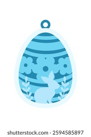 Easter egg ornament. Easter Laser Cut Template for Cutting machine.