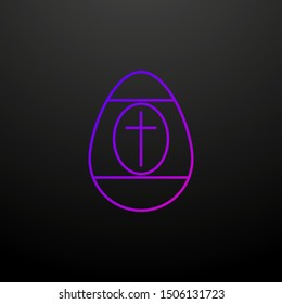 Easter egg outline nolan icon. Elements of religion set. Simple icon for websites, web design, mobile app, info graphics