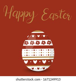 easter egg painted vector graphics
