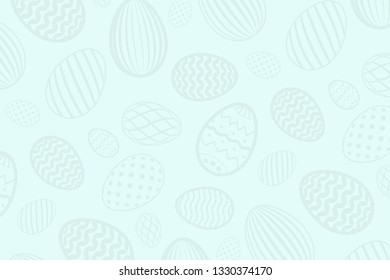 Easter egg pattern. Color holiday eggs texture on pastel background. Simple abstract decorative template Happy Easter celebration. Stylized cute ornament for graphic greeting card Vector illustration