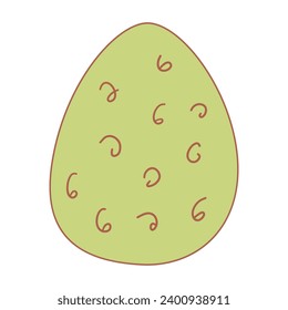 easter egg pattern hunting spring icon element vector illustration