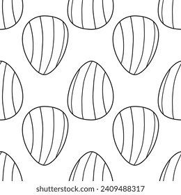 easter egg pattern hunting spring pattern textile line doodle