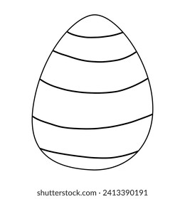 easter egg pattern hunting spring icon element line doodle