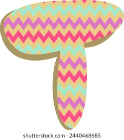 Easter Egg Pattern Letter Alphabet Vector Element