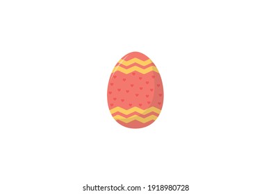 Easter Egg Pattern Love Vector Icon