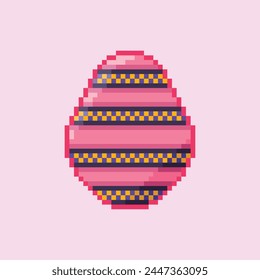 Easter egg pixel art illustration design