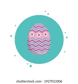 Huevo de Pascua Icono Púrpura Burbujas del Círculo
