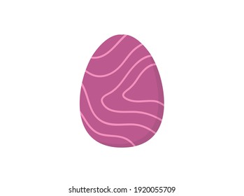 Easter Egg Purple Vector Illustration