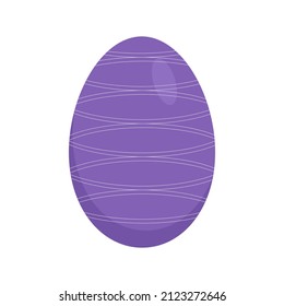 easter egg purple with white pattern