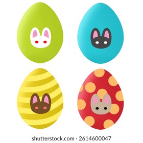easter egg rabbit icon cool artwork