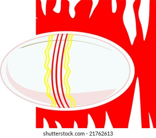  Easter egg in a red colour background	