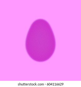 Easter egg red. Happy Easter. Christ Is Risen. pink shadow. stipple effect. festive background. vector illustration.