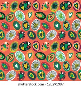 Easter egg seamless pattern