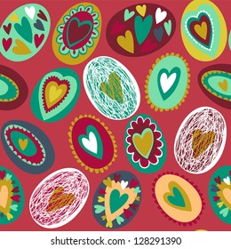 Easter egg seamless pattern
