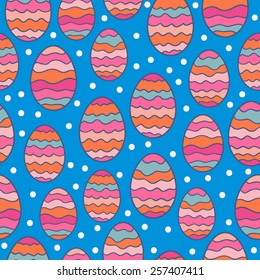 Easter egg seamless pattern