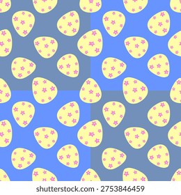 Easter egg seamless pattern background 