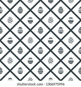 easter egg seamless pattern illustration vector