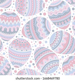 Easter egg seamless pattern. Spring holiday background for printing on fabric, paper for scrapbooking, gift wrap and wallpapers.