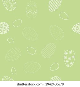 Easter egg seamless pattern. Spring holiday background for printing on fabric, paper for scrapbooking, gift wrap and wallpapers.