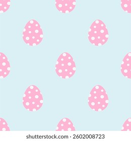 Easter egg seamless pattern vector illustration.