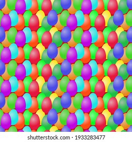 Easter egg seamless vector pattern. Background for packaging, wallpaper, design.