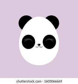 Easter egg in the shape of a panda.