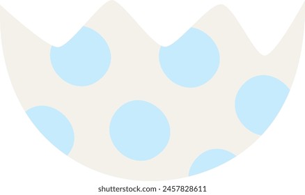 Easter Egg Shell Vector Illustration