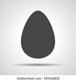 Easter egg sign icon. Easter tradition symbol. 
