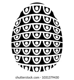 Easter egg silhouette