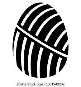 Easter egg silhouette