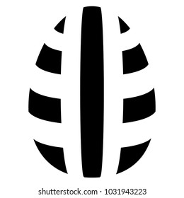 Easter egg silhouette