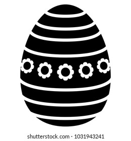 Easter egg silhouette