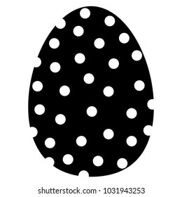 Easter egg silhouette